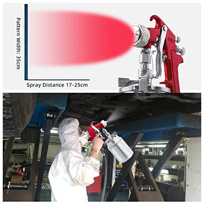 CarBole Suction Paint Spray-Gun with 1.3mm 1.7mm 2.0mm Fluid Tips