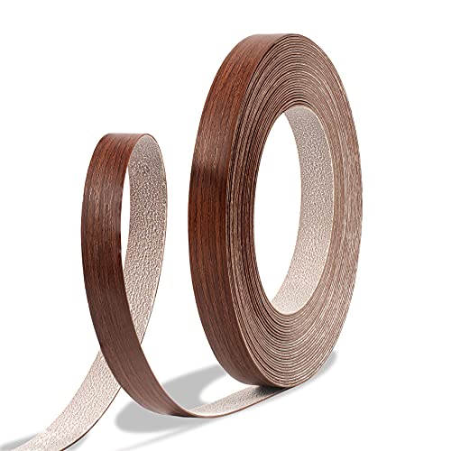 GSCIT Club Cherry Edge Banding, 1 inch x 100ft roll of Veneer Edge Banding -Pre-glued Flexible, Wood PVC Tape Banding for Cabinet Repair Furniture Restoration - color: Cherry, size: 1"x 100ft