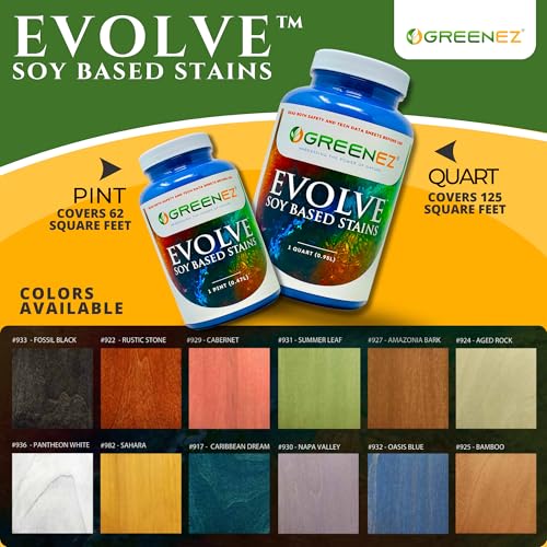 Evolve Soy-Based Wood Stain | Vibrant, Long-Lasting Color | Enhanced Wood Protection - 1 Pint - Rustic Stone - color: Rustic Stone