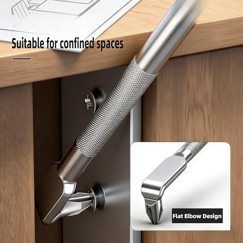 3PC 90 Degree L-Type Double End Screwdriver(PH1-PH1), (PH2-PH2), (SL6-SL6)