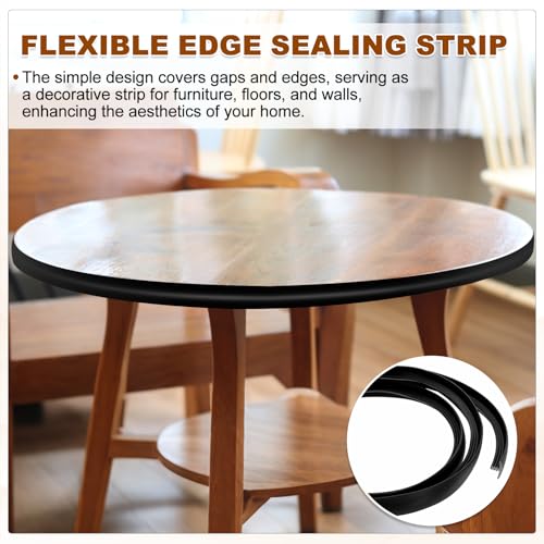 uxcell T Rubber Trim Molding 1-3/32 Inch x 20ft Edge Banding Trims Black - color: Black, size: 1-3/32 Inch x 20 ft