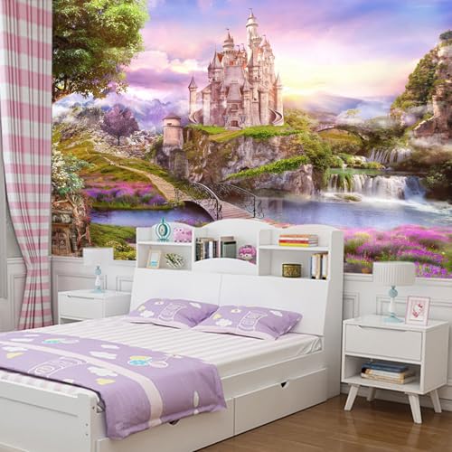 Children's Room Castle Peel-and-Stick Wall Mural-58 x80 - color: Zzsl-04, size: 58"x80"