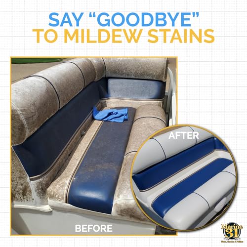 Marine 31 Mildew Stain Remover & Cleaner | Effective for Boats, Homes, Patios, Bathrooms & Showers | Removes Mold & Mildew Stains | Combo Pack | M31-370-RFK-1 | 20oz & Gallon - size: 148 Fl Oz (Pack of 1)
