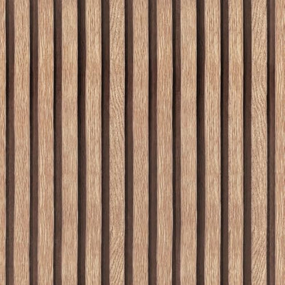 Yun-aeon Natural Wood - Tan Slats Peel and Stick Wallpaper for Wall - color: Tan, size: 17.3" x 480"