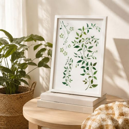 Large Reusable Stencils for Painting Vine Flower Swirl Stencils