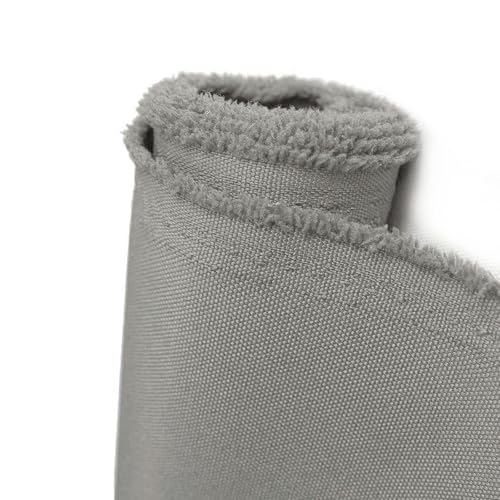 Waterproof Canvas Fabric by The Yard 600D Upholstery Outdoor Fabric 58”W - color: Silver Grey, size: 10 Yards 58" x 360"