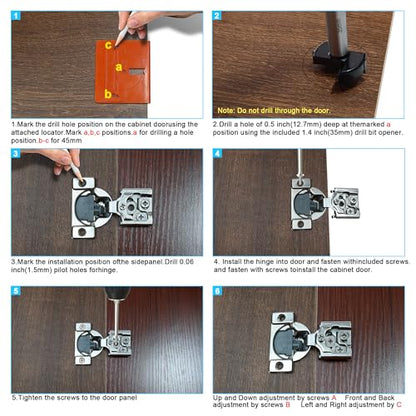 1 Inch Overlay Soft Close Cabinet Hinges, 30 Pack Slow Soft Close Hinges for Kitchen Cabinets Satin Nickel Hidden Self Closing Kitchen Cabinet Hinges for Cupboard - size: 1 inch Overlay