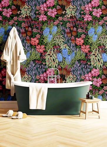 Peel and Stick Wallpaper, Green Contact Paper for Cabinets/Kitchen/Bathroom - size: 17.3" x 118"