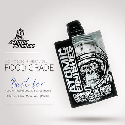 Atomic Finishes Classic Oil Finish – 1.5 oz | Premium Food-Safe Wood Oil - size: 1.5 Ounce