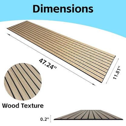 Modern Wood Slat Wall Panels, Peel and Stick Acoustic Panels, Self-Adhesive Wall Covering and Easy Installation, 47.24x11.82in. 8-Pack Natural Wood Finish(Walnut) - color: Walnut