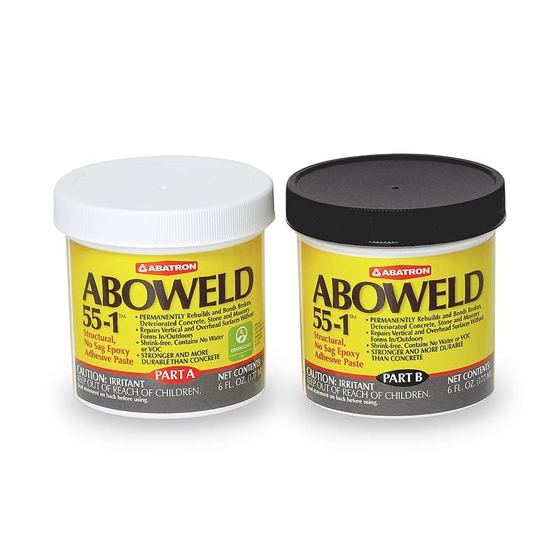 Abatron Aboweld 55-1 2-Part Structural Epoxy Paste, Light Gray, 12 Ounce - size: 12 Ounce
