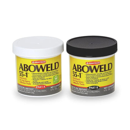 Abatron Aboweld 55-1 2-Part Structural Epoxy Paste, Light Gray, 12 Ounce - size: 12 Ounce