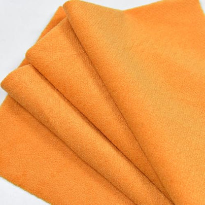 Surf turtle Orange Short Pile Thick Upholstery Fabric, 60" Wide, 1 Yard - color: Orange