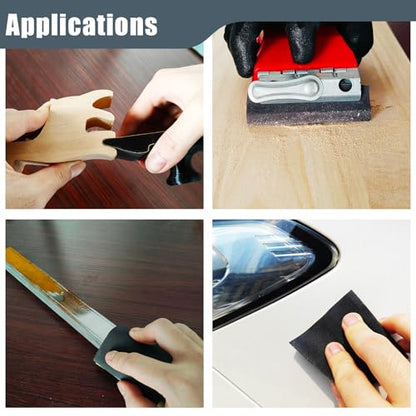 800 Grit Sand Paper, 9 x 11 Inch, 10 Pcs Wet Dry Sandpaper Sheets, Silicon Carbide for Wood, Metal, Automotive Sanding and Polishing, Waterproof and Durable - style: 800 Grit