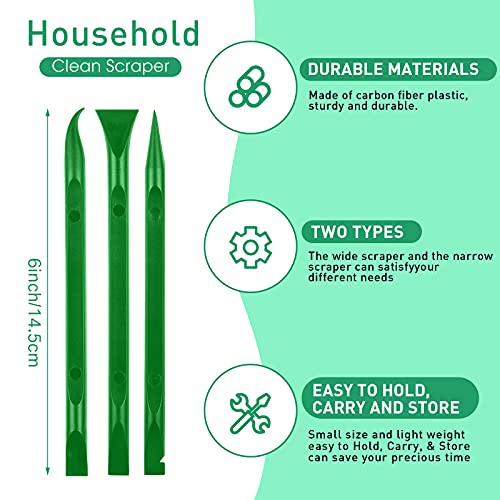 Honoson 9 Pcs Cleaning Scraper Tool, Scratch Free for Auto Detailing,None - color: Green