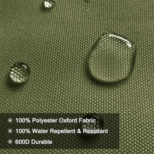 BECHAEO Waterproof Upholstery Canvas Fabric by the Yard, 2 YDS Olive Green - color: Olive Green, size: 2 Yards 58" x 72" (Pre-cut)