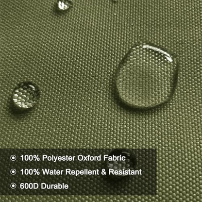 BECHAEO Waterproof Upholstery Canvas Fabric by the Yard, 2 YDS Olive Green - color: Olive Green, size: 2 Yards 58" x 72" (Pre-cut)