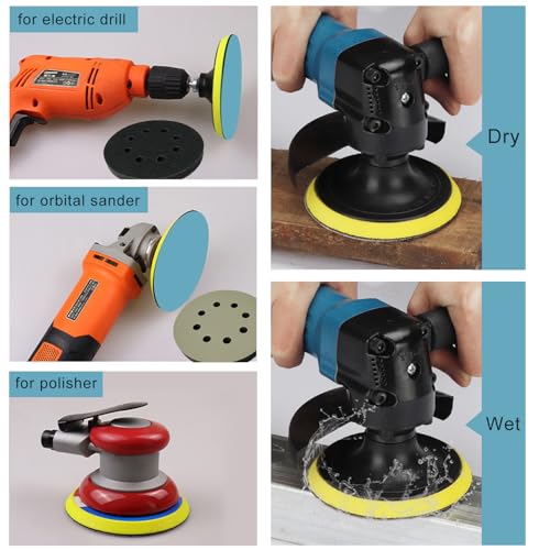 5 Inch 8 Holes Sanding Discs Hook and Loop, 30Pcs Wet Dry Sandpaper, 2000 3000 4000 5000 7000 10000 Grit Sandpaper, Round High Grit Sand Paper for Orbital Sander - size: 2000-10000 Grit