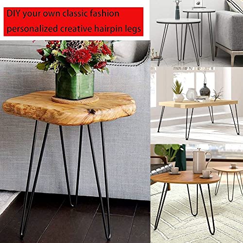 Heavy Duty Hairpin Legs 20'' Set of 4,DIY Metal Furniture Legs for Sofa/Cabinet/Nightstand etc | Diameter 3/8'' | with Screws and 4pcs Bonus Rubber Floor Protectors (20''), (M249)