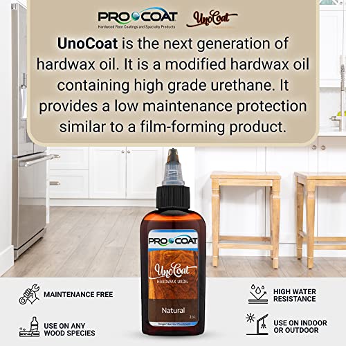UnoCoat Hardwax Uroil Color Samples - Made in USA - Advanced Wood Grain Treatment for Indoor Applications, Urethane-Modified Hard Wax Oil, for Any Wood Species - 2 oz / 59 ml - Old Barrel