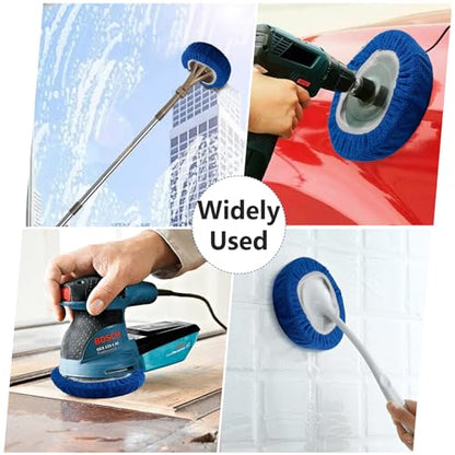 20 Pcs Polishing Bonnet Pads Buffer Bonnet Waxers Bonnet,Blue