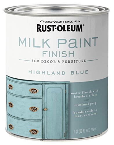 Rust-Oleum Highland Blue Milk Paint - color: Highland Blue, size: Quart