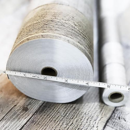 Yun-aeon Natural Wood-Grey Contact Paper Peel and Stick Wallpaper - color: Natural Wood-grey, size: 34.6" x 480"