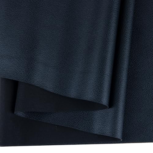 Marine Vinyl Faux Leather,12"X54" Boat Auto Upholstery DIY Projects (Black, 12"X54") - color: Black, size: 12"X54"