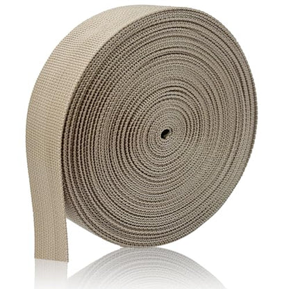 ZHFMILY 1 1/2 inch Polyprorylene Webbing Straps 12 Yards - color: Khaki