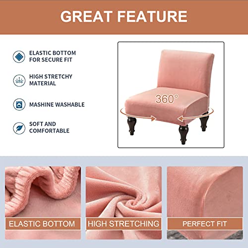 Eco-Ancheng Armless Chair Slipcover Removable Armless Accent Chairs Covers Washable Armless Slipper Chair Slipcover Printed Armless Chair Furniture Protector Covers for Living Dining Room Hotel - color: A22