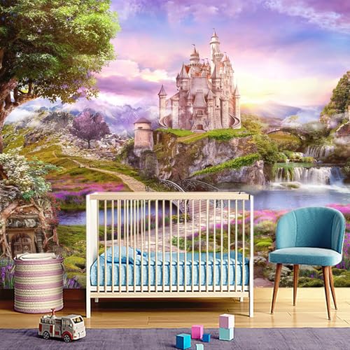 Children's Room Castle Peel-and-Stick Wall Mural-58 x80 - color: Zzsl-04, size: 58"x80"