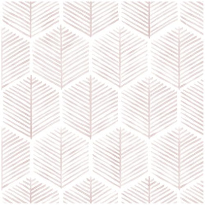 OSECAGE Geometric Peel and Stick Wallpaper Pink Contact Paper 17.3''×78.8'' - color: Pink, size: 17.3" x 78.8"