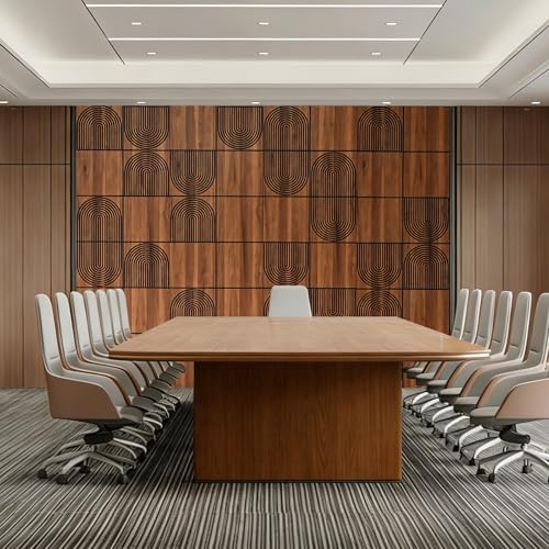 3D Wall Panels, 4-Pack 62 Sq Ft, Teak Wood Grain Peel and Stick Wall Panels, Self-Adhesive PVC Wall Paneling for Living Room, Bedroom & Accent Wall