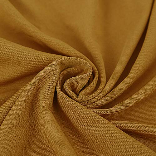 Peomeise 6pcs Stretch Spandex Chair Cover for Wedding Party Dining Banquet Event (Gold, 6) - color: Gold, size: 6PCS