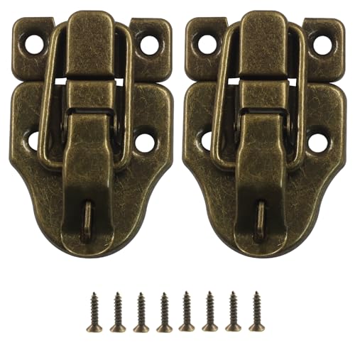 2-Pack Metal Toggle Latch, Bronze - color: Bronze