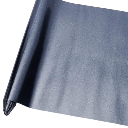 53 x 11.8 Inch 0.8mm Black PU Leather Fabric Glossy Mirrored Faux Leather Sheets Smooth Holographic NEON Shiny Synthetic Leatherette Vinyl Roll for Earrings Bows Wallets DIY Projects - color: Black