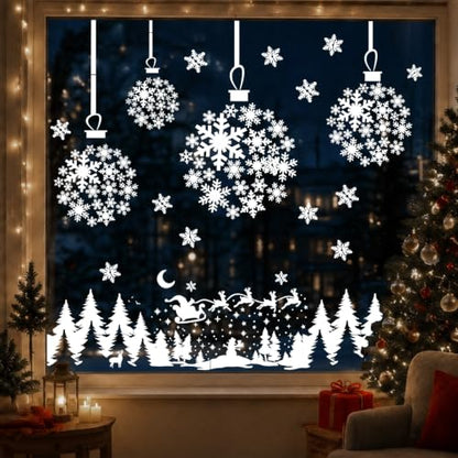 AFRITEE Christmas Stencils for Craft Reusable Snowflake Template for Window - style: Snowflake