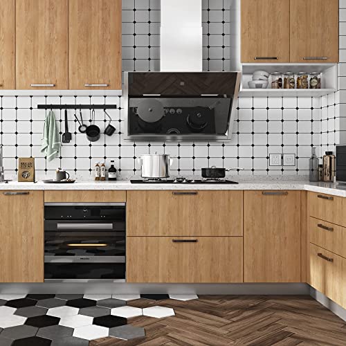 Haimin Wallpaper 24" x 393" Wood Contact Paper Peel and Stick Vinyl Roll - color: Yellow Oak