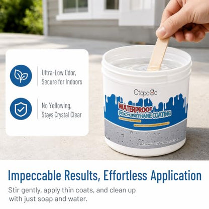 Water-Based Polyurethane Gloss Finish 16 oz - size: 16 oz