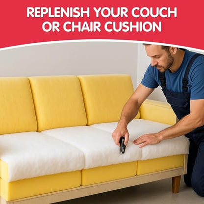 FOAMYFOAM 36 Inch Wide Bonded Dacron Upholstery Grade Polyester Batting - Cushion Support, Quilting Supplies, Furniture Upholstery, Craft Projects, Durable Polyester Batting (5 Yard) - color: 36" Wide, size: 5 Yard long