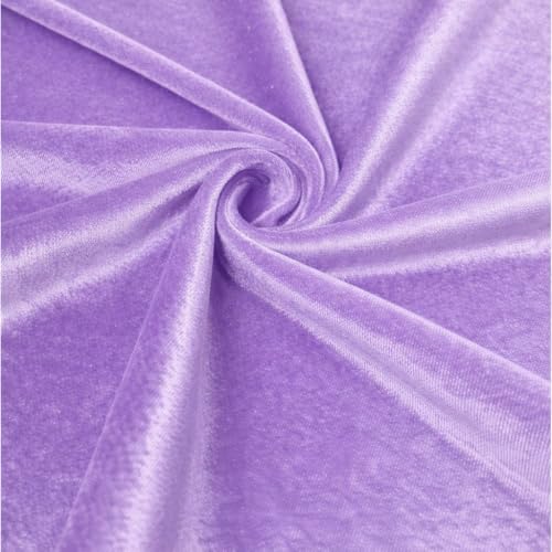 Barcelonetta | Stretch Velvet Fabric | Luxury & Soft | Velvet Fabric | 60" Wide Roll | 10% Spandex | Sewing, Apparel, Upholstery (Lilac, 1 Yard) - color: Lilac, size: 1 Yard