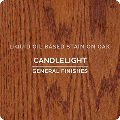 General Finishes Oil Based Penetrating Wood Stain, 1 Quart, Candlelight - color: Candlelight, size: 1 Quart