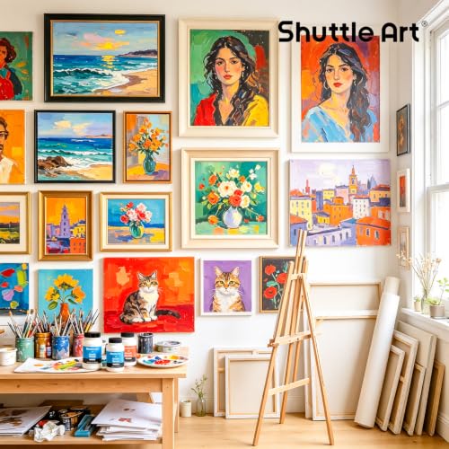 Shuttle Art Gloss Varnish for Acrylic Painting,8.45oz, Clear Acrylic Sealer - style: 8.45oz gloss varnish