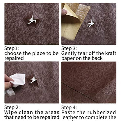 Leather Repair Tape Patch kit Dark Blue, 4 x 60 Self Adhesive Leather Patch for Couch,Sofa,Car Seat,Handbag,Furniture,Drivers Seat,Jacket, Computer Chair First Aid Vinyl Repair kit - color: Dark Blue, size: 4*60 inch