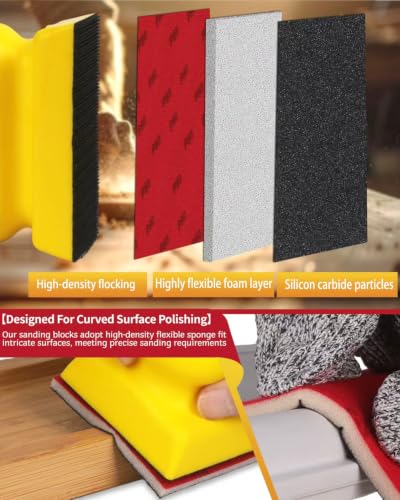 30PCS Sanding Sponge Set Ultra Fine Soft Hand Sander Block 3000Grit - size: #3000 Particle size