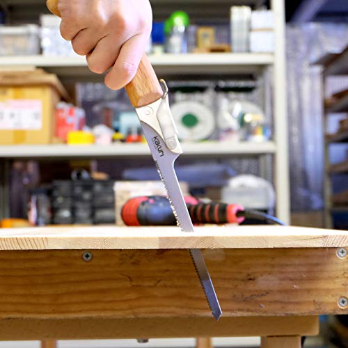 KAKURI Keyhole Saw 6" Fine Teeth, Premium Oil-Finished Red Oak Handle - color: Japanese Saw (Keyhole 6")