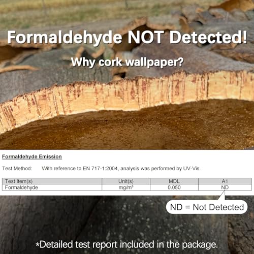 Peel and Stick Wallpaper, Self-Adhesive Cork Contact Paper Inlaid with Golden Foil, Removable Textured 3D, 16.5"x118.1" (Elim Forest) (Pack of 5) - size: 16.5" x 118.1" (Pack of 5)