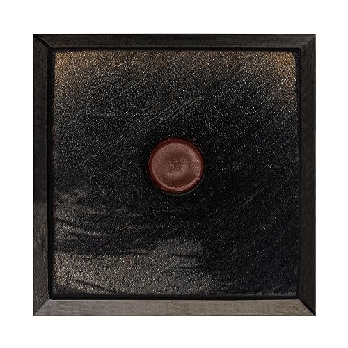 5 in. x 3-3/4 in. Espresso Solid Hardwood Square Bun Foot | 4 Pack with 4 Free Insert Nuts and Drill Bit