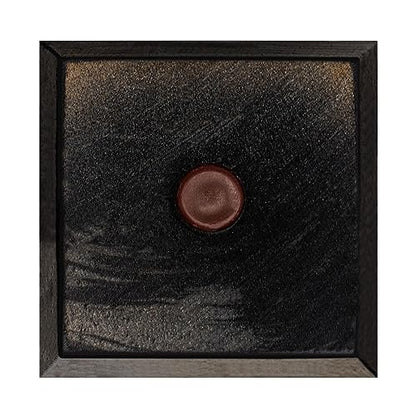 5 in. x 3-3/4 in. Espresso Solid Hardwood Square Bun Foot | 4 Pack with 4 Free Insert Nuts and Drill Bit