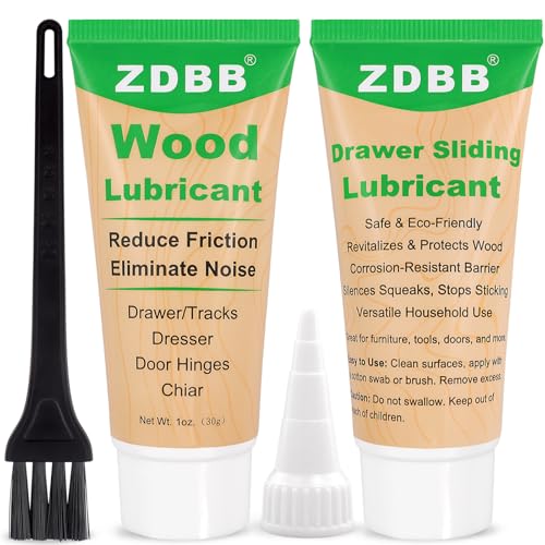 ZDBB Wood Lubricant Paste Wood Drawer Lubricant Multi-Purpose Slide Wax - color: Grease for Drawer, size: 2-Pack